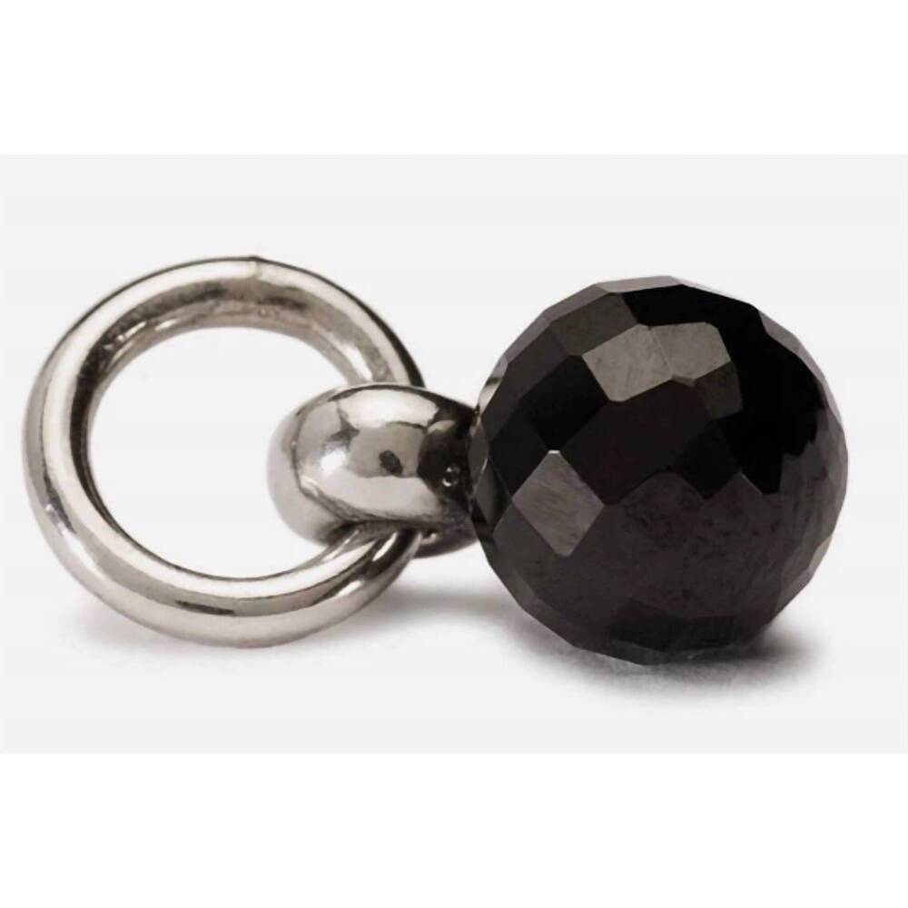 NEW TROLLBEADS women's spinel tassel bead charm in black